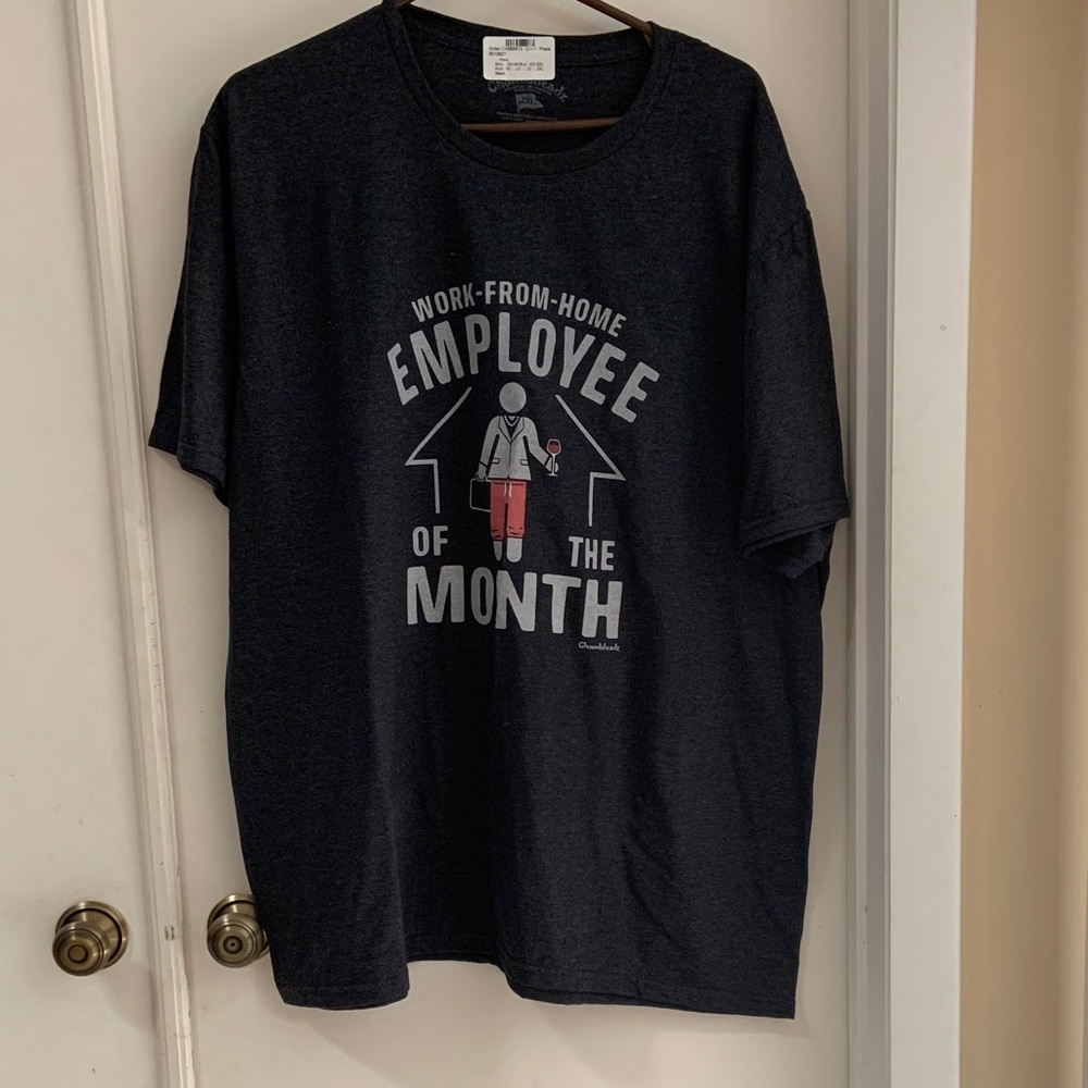 Black Graphic T-Shirt - Work-From-Home Employee of the Month